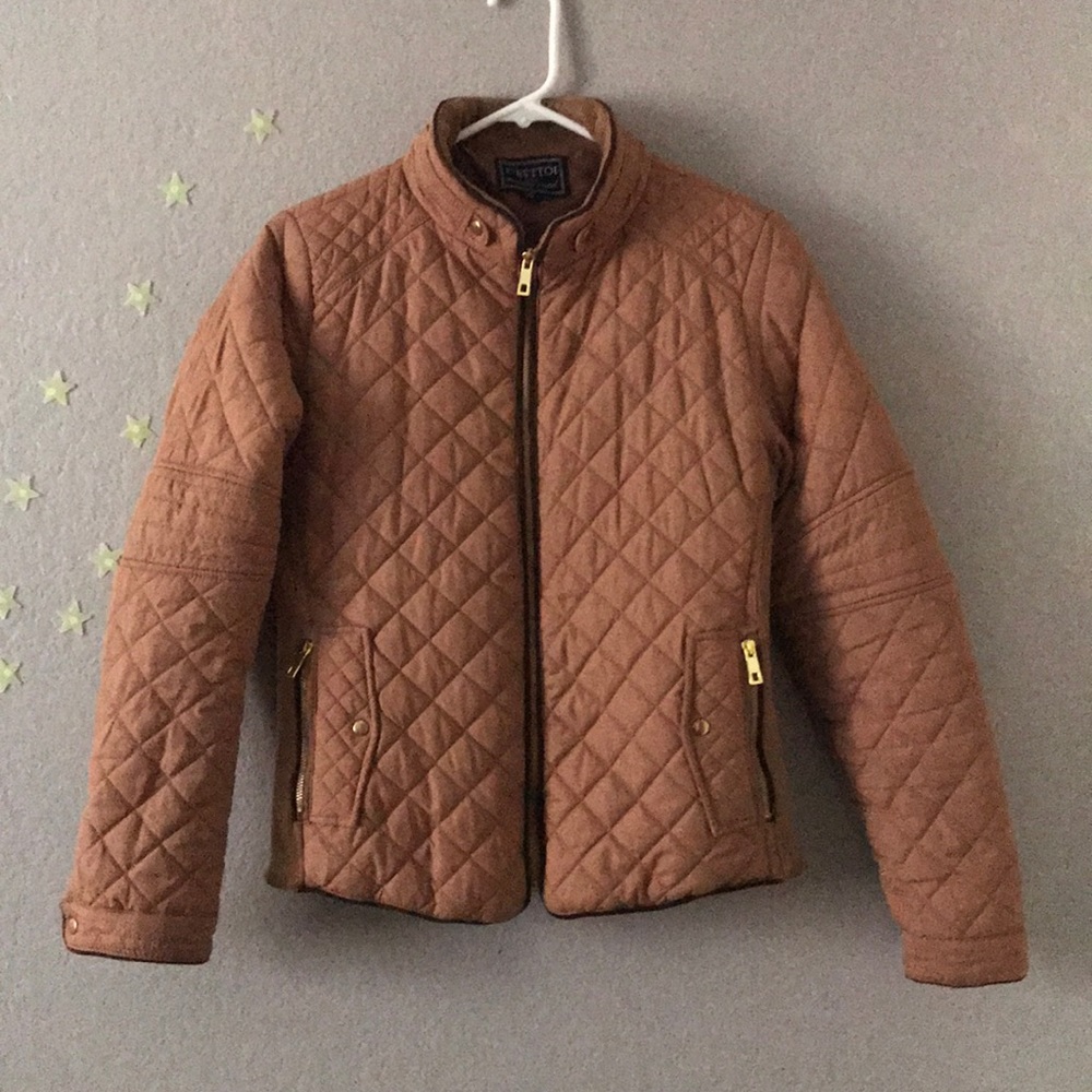 Light Brown Puffer Jacket - image 1